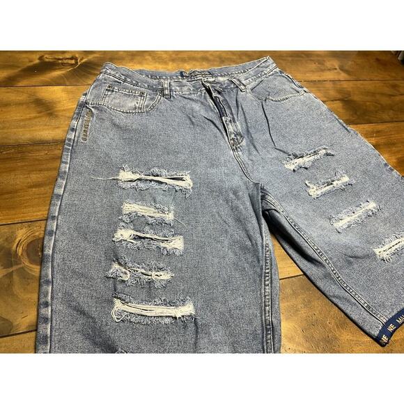 Maurice Malone Men’s Baggy Denim Shorts 90s Vintage Size 40 - Picture 5 of 13